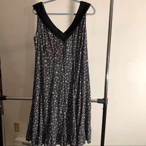 Studio I Black and White floral print dress, size 16